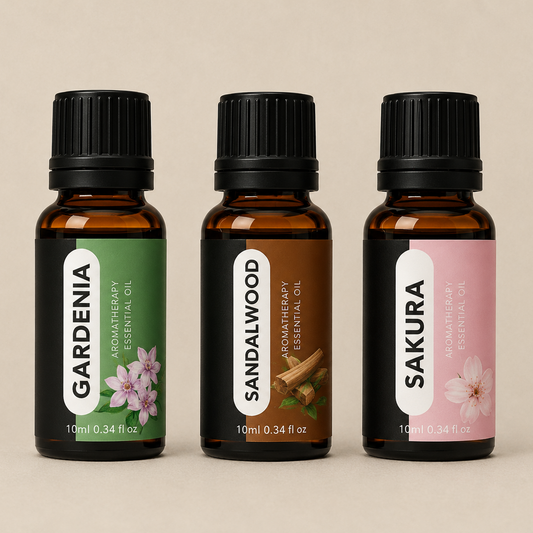 Essential Oils Bundle – Sakura, Gardenia & Sandalwood