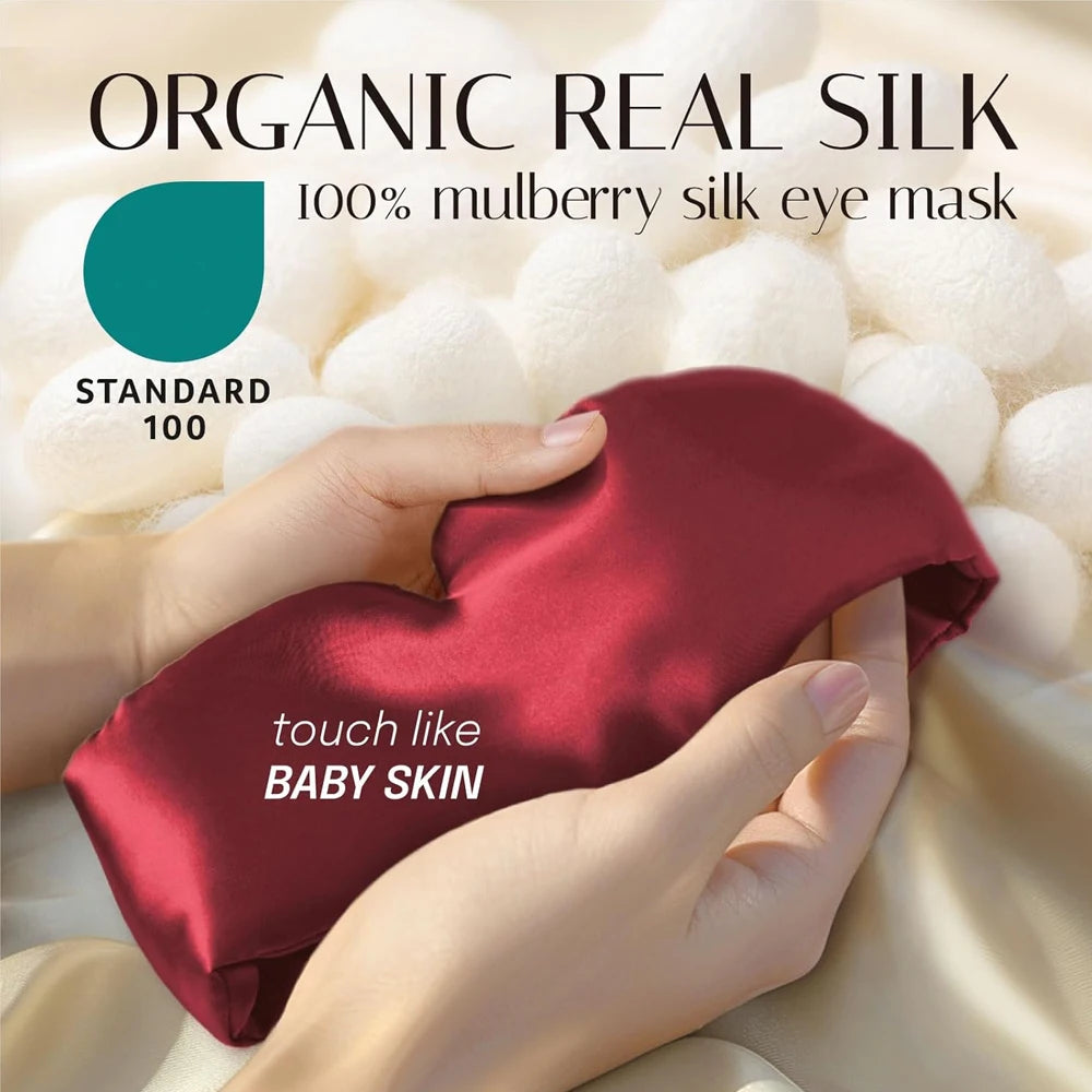 Cloud-Soft Mulberry Silk Eye Mask (Black)