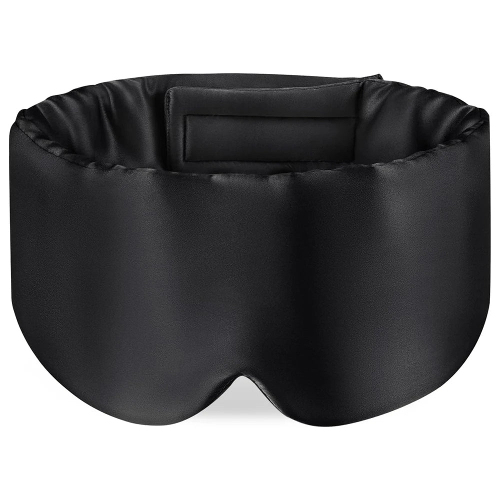 Cloud-Soft Mulberry Silk Eye Mask (Black)